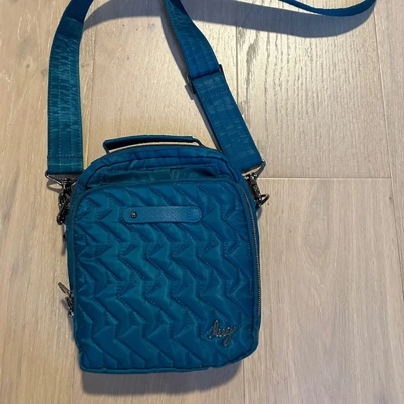 lug | Bags | Lug Skeeter Teal Blue 7 X 8 Quilted Crossbody  display picture 2